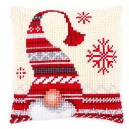 Vervaco Christmas Elf Cushion Cross Stitch Kit