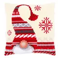 Image of Vervaco Christmas Elf Cushion Cross Stitch Kit