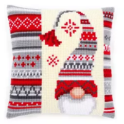 Vervaco Scandi Elf Cushion Christmas Cross Stitch Kit