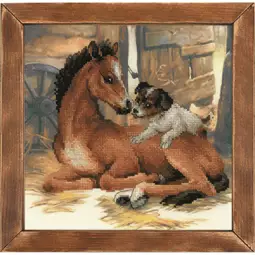 RIOLIS Foal and Puppy Cross Stitch Kit