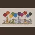 Image of Permin Animals with Balloons Cross Stitch Kit
