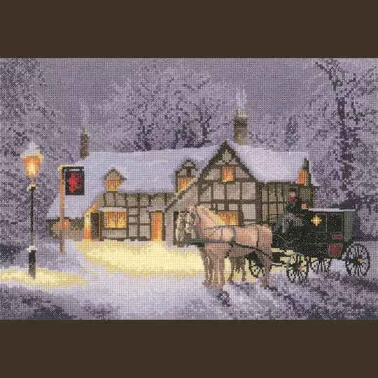 Image 1 of Heritage Christmas Inn - Aida Cross Stitch Kit