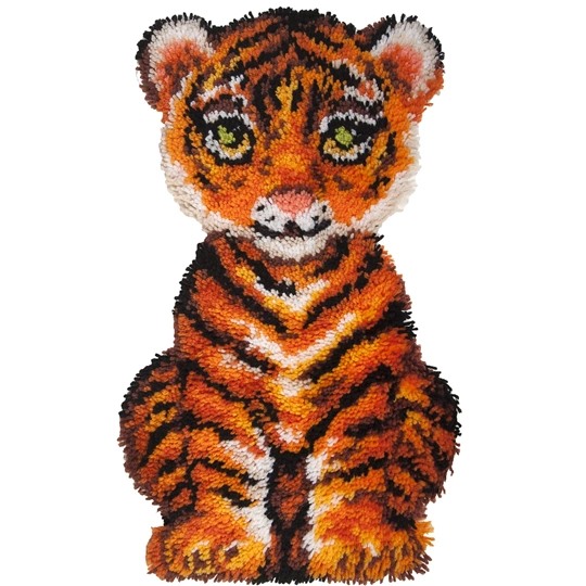 Image 1 of Needleart World Roary the Tiger Latch Hook Rug Kit
