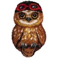 Image of Needleart World Ari the Owl Latch Hook Rug Kit