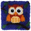 Image of Needleart World Baby Owl Latch Hook Rug Kit