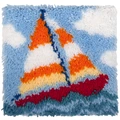 Image of Needleart World Sail Boat Latch Hook Rug Kit
