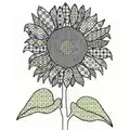Image of Bothy Threads Blackwork Sunflower Blackwork Kit