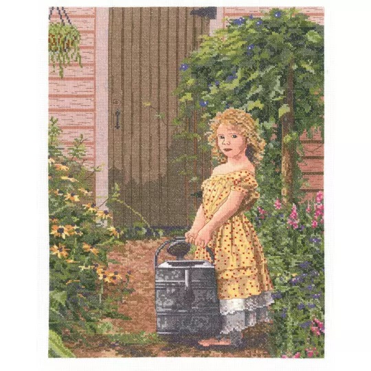 Image 1 of Janlynn The Gardener's Daughter Cross Stitch Kit