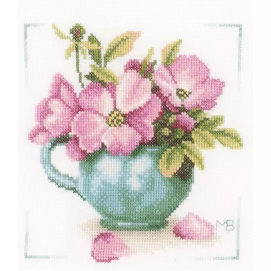 Image 1 of Lanarte Wild Roses Cross Stitch Kit