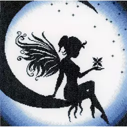 Lanarte Fairy on the Moon Cross Stitch Kit