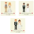 Image of Dimensions Wedding Bride and Groom Cross Stitch Kit