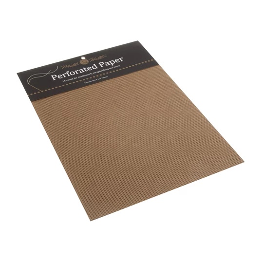Image 1 of Mill Hill 14 count Perforated Paper - Brown