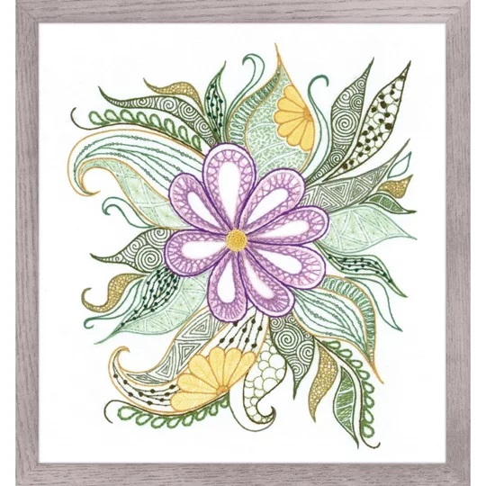Image 1 of RIOLIS Lovely Flower Embroidery Kit