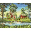 Image of Dimensions Summer Cottage Cross Stitch Kit