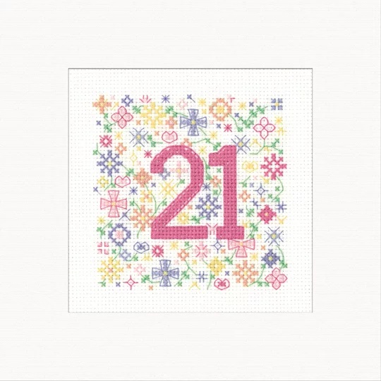 Image 1 of Heritage Occasions Card - 21 Cross Stitch Kit