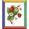 Image of RIOLIS Happy Bee Wild Strawberry Cross Stitch Kit
