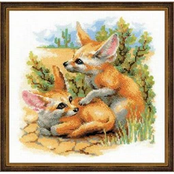RIOLIS Desert Foxes Cross Stitch Kit