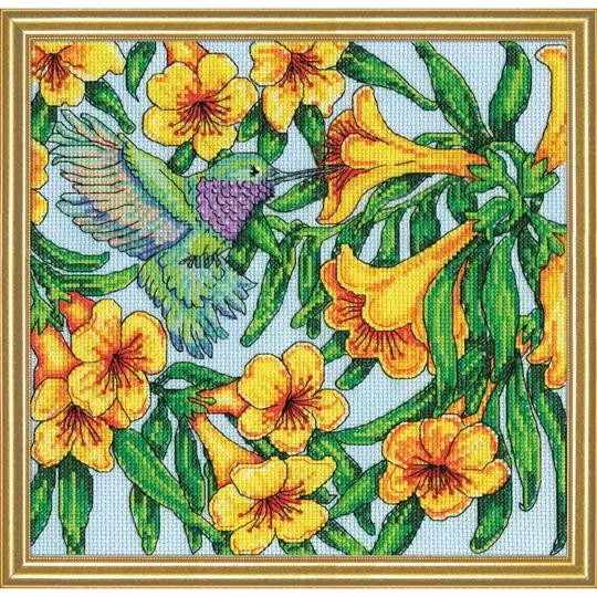 Image 1 of Design Works Crafts Hummingbird Cross Stitch Kit