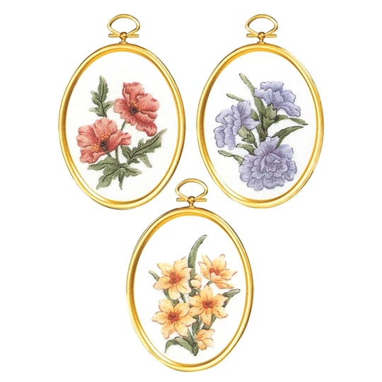 Image 1 of Janlynn Victorian Country Florals Embroidery Kit