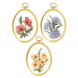 Janlynn Victorian Country Florals Embroidery Kit