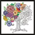 Image of Design Works Crafts Zenbroidery - Tree Embroidery Fabric