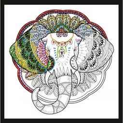 Design Works Crafts Zenbroidery - Elephant Embroidery Fabric