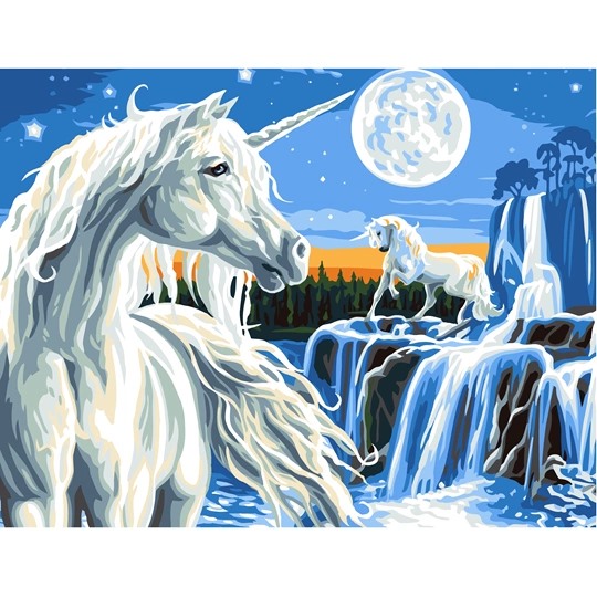 Image 1 of Grafitec Magical Unicorn Tapestry Canvas