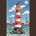 Image of Heritage Lighthouse by Day - Evenweave Cross Stitch Kit