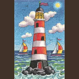 Heritage Lighthouse by Day - Aida Cross Stitch Kit