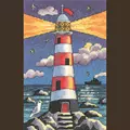 Image of Heritage Lighthouse by Night - Aida Cross Stitch Kit