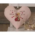 Image of Permin Pink Heart Cross Stitch Kit