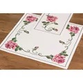 Image of Permin Rose Table Mat Cross Stitch Kit