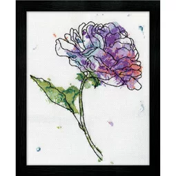 Design Works Crafts Lilac Floral Cross Stitch Kit