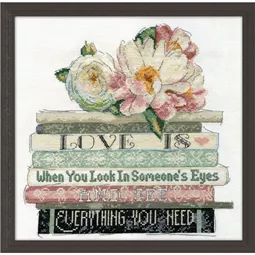 Design Works Crafts Love Is Wedding Sampler Cross Stitch Kit