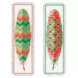 Vervaco Feathers Bookmarks Cross Stitch Kit