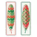 Image of Vervaco Feathers Bookmarks Cross Stitch Kit