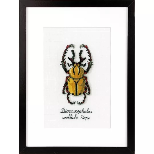 Image 1 of Vervaco Golden Beetle Cross Stitch Kit