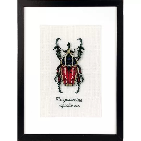 Image 1 of Vervaco Red Beetle Cross Stitch Kit