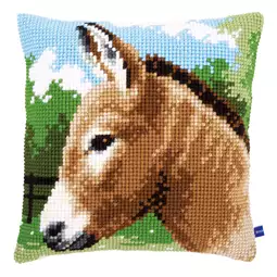 Vervaco Donkey Cushion Cross Stitch Kit