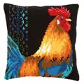 Image of Vervaco Rooster Cushion Cross Stitch Kit