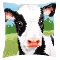 Image of Vervaco Cow Cushion Cross Stitch Kit