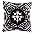 Image of Vervaco White and Black Cushion Cross Stitch Kit