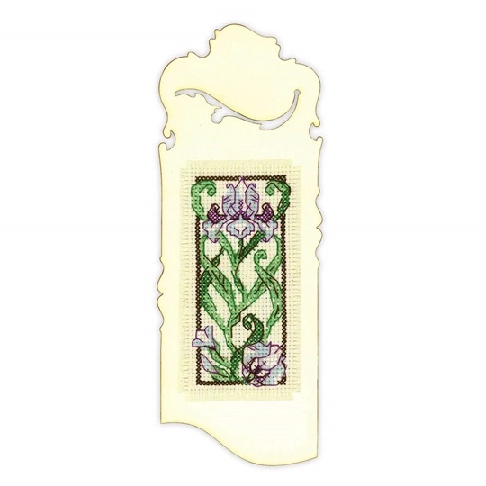 Image 1 of RIOLIS Blooming Iris Bookmark Cross Stitch Kit
