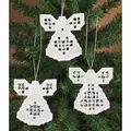 Image of Permin Hardanger Angels 7 Embroidery Kit