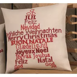 Permin Christmas Star Pillow Cross Stitch Kit