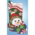 Image of Design Works Crafts Snowman Felt Stocking Christmas Craft Kit