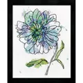 Image of Design Works Crafts Blue Floral Cross Stitch Kit