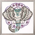 Image of Design Works Crafts Zendazzle - Elephant Embroidery Kit