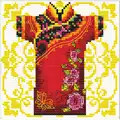 Image of Needleart World Samurai Rose No Count Cross Stitch Kit