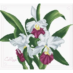 Needleart World Bouquet of Orchids No Count Cross Stitch Kit